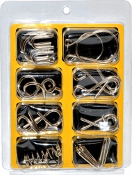 Fém fejtörők készlete, 8 db