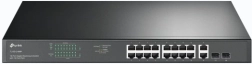 16 portos GE PoE+ switch 2 GE és 2 SFP porttal