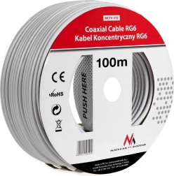 Koaxiális műholdkábel 1.0CCS RG6 100m