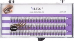 Selyem szempillacsomók BLING - D twist, 8 mm