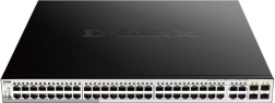 Menedzselhető gigabites PoE+ switch D‑Link DGS‑1210‑52MP 48×GE, 4×SFP