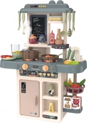 Gyermek konyha LED világítással, hangokkal és gőzgenerátorral