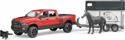 Bruder terepjáró autó ló­szállítóval