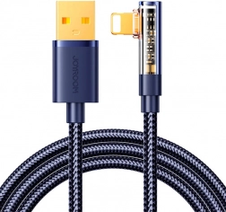 Derékszögű USB‑A – Lightning kábel 1,2 m Joyroom kék