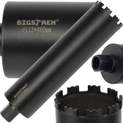 Bigstren gyémánt koronafúró 112 × 460 mm 1 1/4 UNC