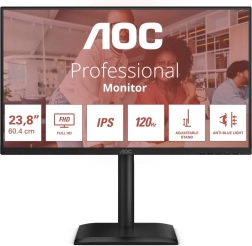 AOC Monitor 24 hüvelykes teljes HD felbontással és IPS technológiával