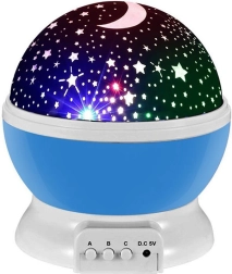 Forgó csillagfény-projektor 2 az 1-ben éjjeli lámpa