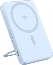 Baseus PicoGo Qi2 powerbank állvánnyal, 5000 mAh, 20 W, kék
