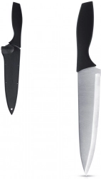 Rozsdamentes acél szakácskés védőtokkal, 19 cm