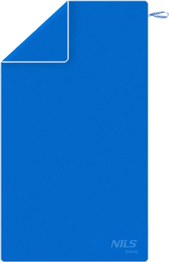 Gyorsan száradó mikroszálas törölköző NILS aqua, kék/világoskék 180 × 100 cm