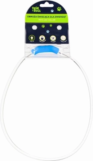 Világító LED USB-s nyakörv kutyáknak és macskáknak