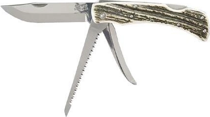 Mikov Hubert záró vadászkés agancsból, 3 funkció