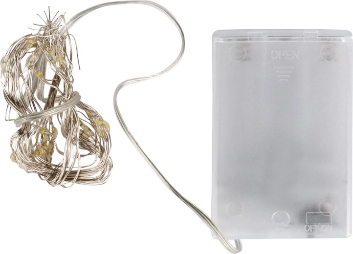 Finom mikro LED vékony ezüst huzalon