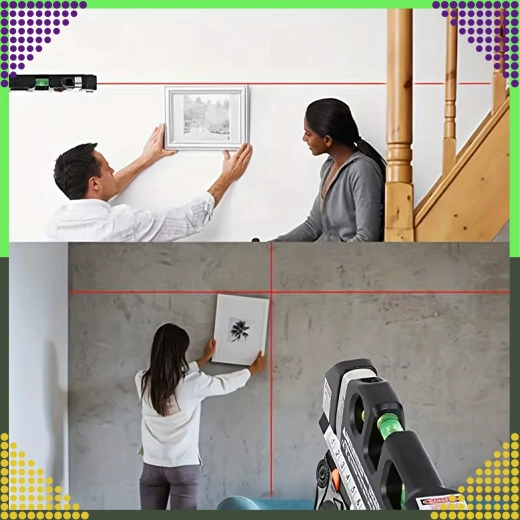 Jól látható lézervonal a gyors igazításhoz