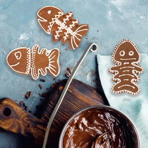 Díszített kekszekhez és fondant dekorációkhoz