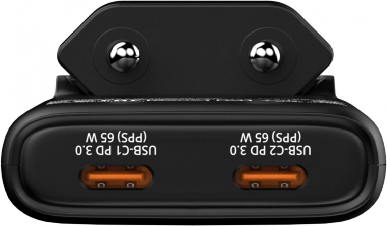 Két USB‑C port PD 3.0 és PPS támogatással