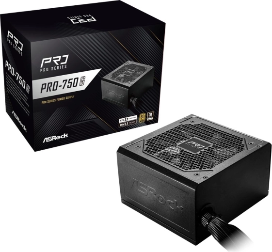 ASRock PRO sorozatú tápegység 750 W 80 PLUS Gold (nem moduláris)