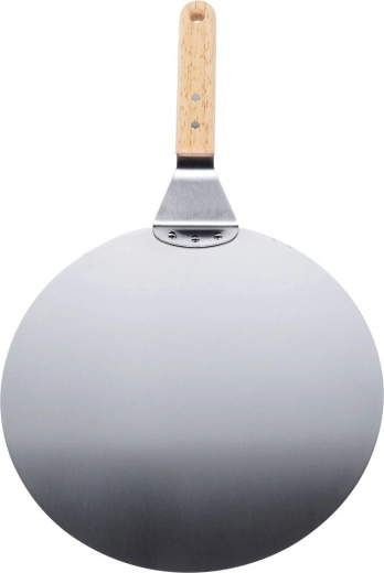 Masszív rozsdamentes acél penge a pizza alá való sima becsúsztatáshoz