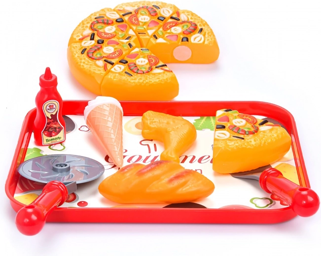 26 cm-es pizza szeletelő készlet