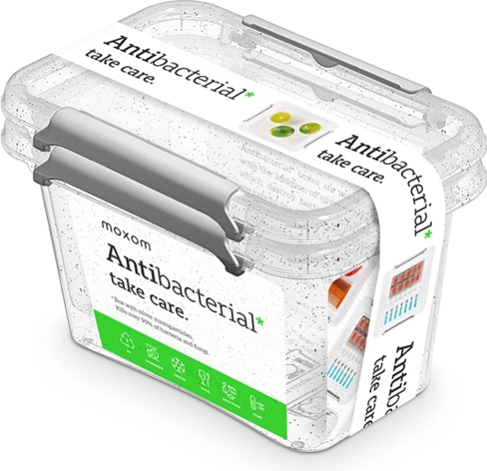 Antibakteriális ételtároló dobozok 2× 650 ml
