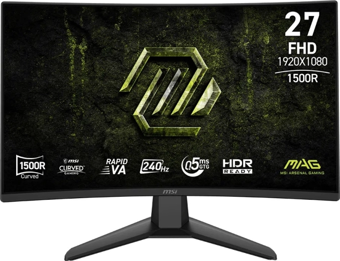 Ívelt játékmonitor 27" FHD 240 Hz MAG 274CF X24 – fekete