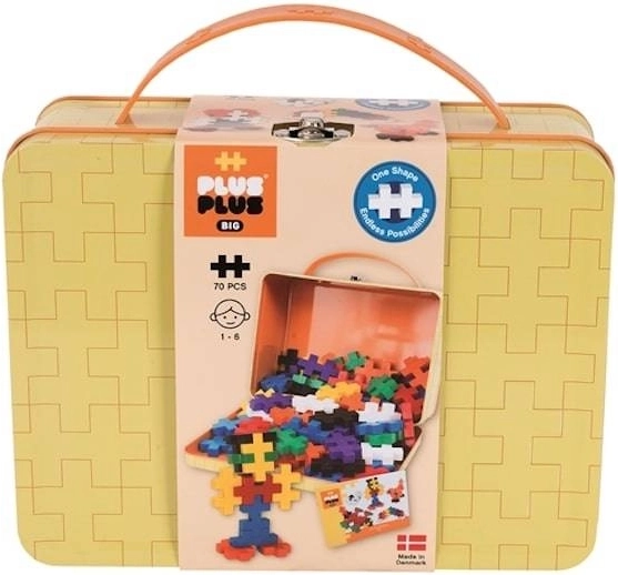 PLUS-PLUS BIG Basic fém koffer – 70 elem