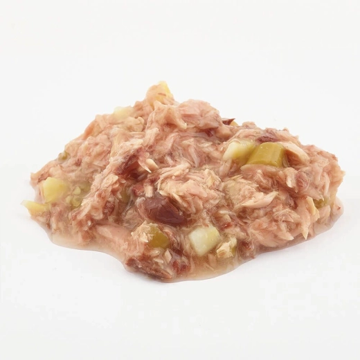 Szaftos állag tonhalkockákkal