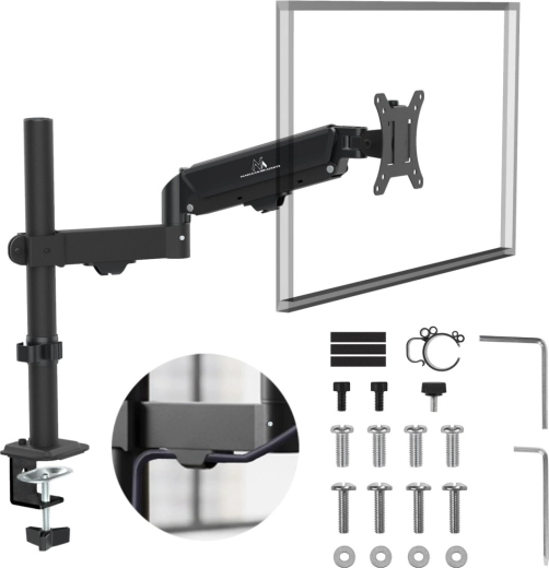 gázteleszkópos monitorállvány 17–32"-es monitorokhoz, 2–10 kg teherbírással