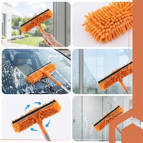 Kétoldalas fej: mikroszál + csíkmentes lehúzó