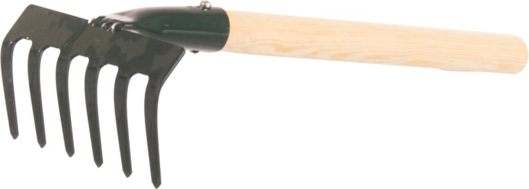 Profi gereblye nyéllel 27 cm (6 fog)