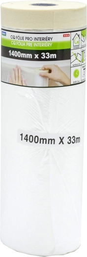 Beltéri takarószalag fóliával 140 × 33 m, öntapadó