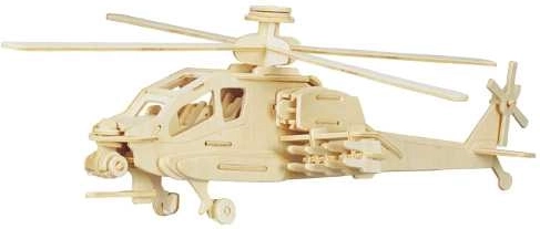 Woodcraft fa 3D puzzle – Apache helikopter