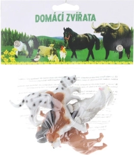Műanyag állatkák – kutyák, 5 darabos készlet