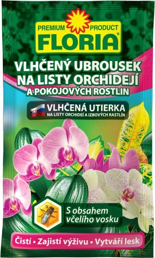 FLORIA nedves törlőkendő orchideák és szobanövények leveleire 6 g