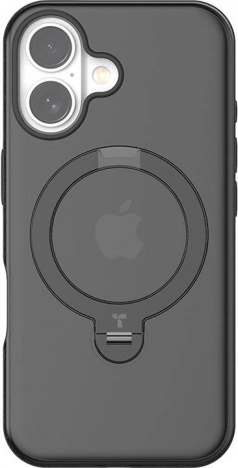 Torras Ostand Spin tok iPhone 16 Plus-hoz, fekete