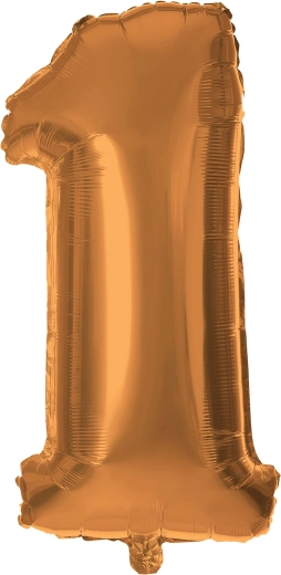 TORO fólia lufi szám 1 30 cm bronz