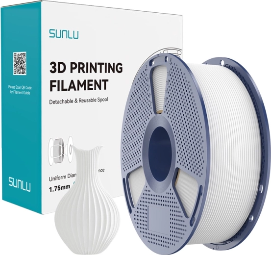 Sunlu PLA Classic fehér filament 1,75 mm – 1 kg