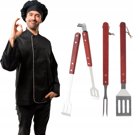 Biztonságos fogás a fa nyélnek köszönhetően