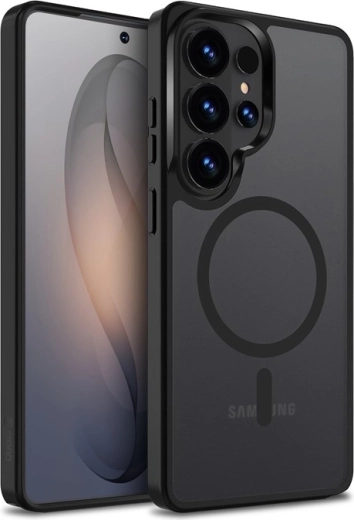CRONG Hybrid Matte Magnetic tok MagSafe-szel Samsung Galaxy S26 Ultra – fekete