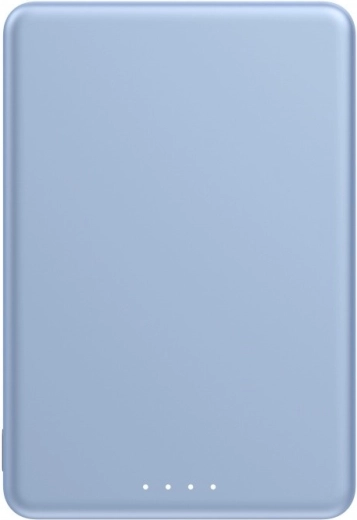 Szuper vékony mágneses powerbank 5000 mAh kék