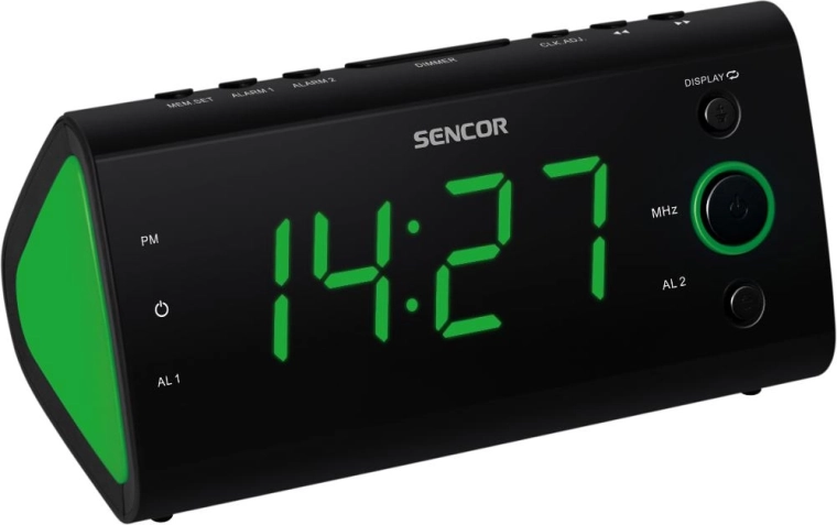 Sencor SRC 170 GN rádiós ébresztőóra