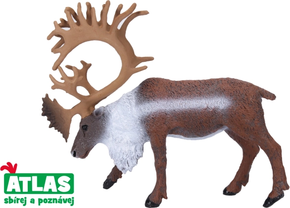 Kézzel festett rénszarvas figura 12 cm