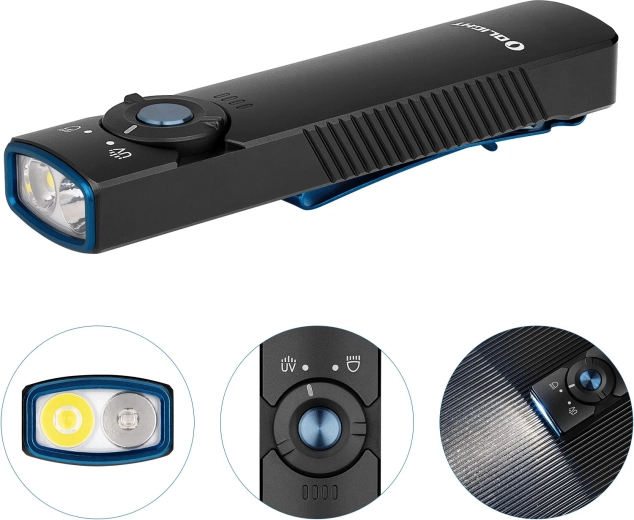 Kettős fényforrás: fehér LED + UV 365 nm