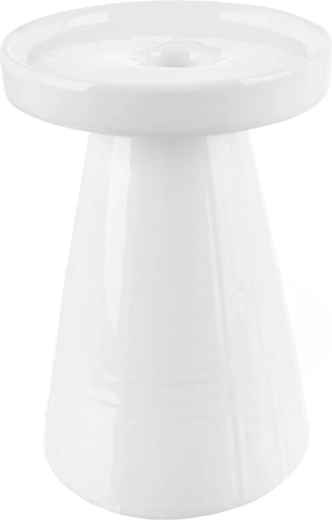 Fehér porcelán gyertyatartó