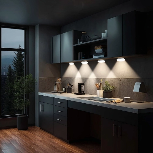 Takarékos és fényes LED a konyhába és szekrényekbe