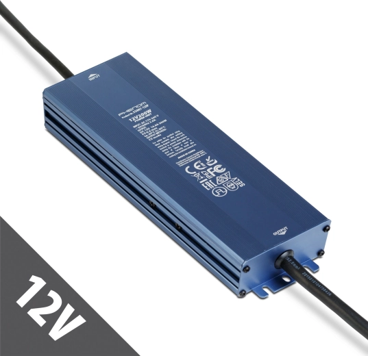 Stabilizált kapcsolóüzemű tápegység 12 V DC 200 W IP67