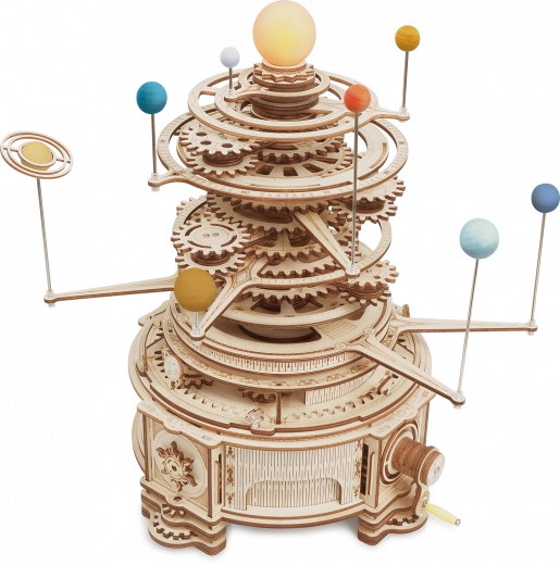 ROKR Orrery 3D fa mechanikus Naprendszer‑modell kirakó