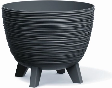 Furu antracit virágtartó 29 cm