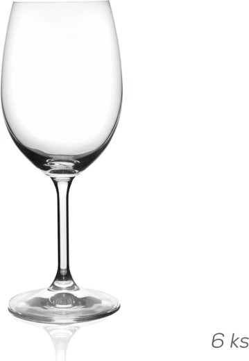 Lara borospohár 350 ml, 6 db