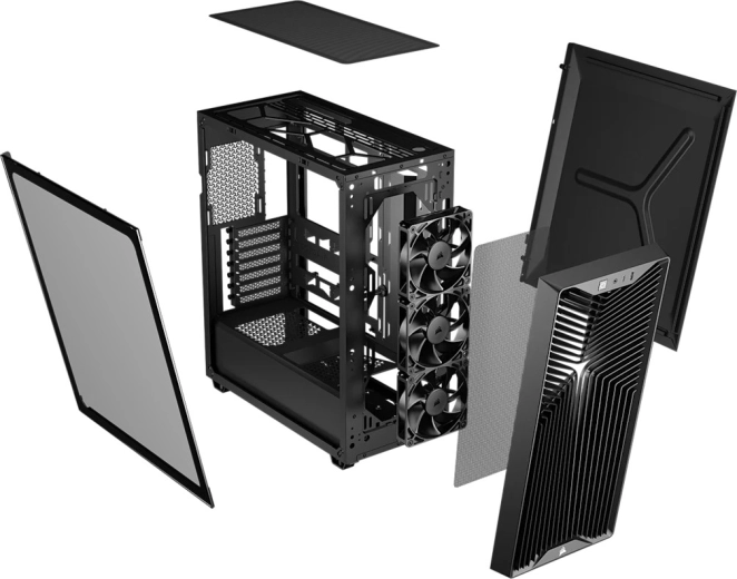 Fejlett airflow: akár 9× 120 mm-es ventilátor